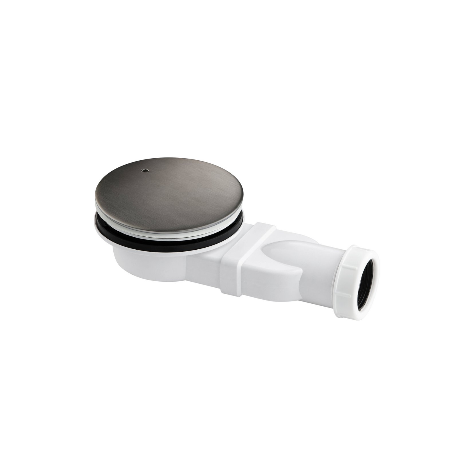 JTP Vos Slim Shower Waste – Various Colour - Brushed Black
