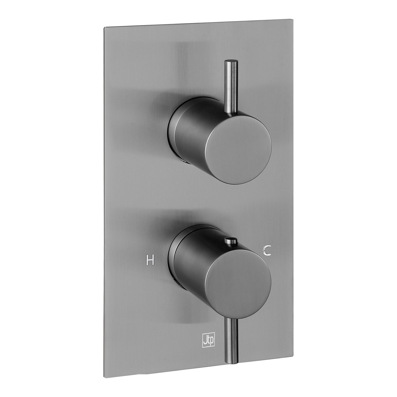 JTP Vos 1 Outlet Thermostatic Concealed Shower Valve – Various Colour - Brushed Black