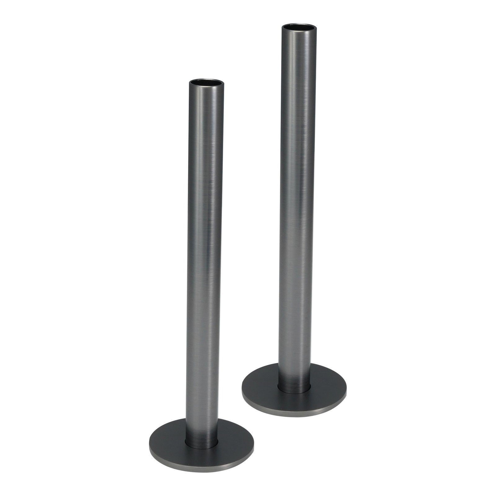 JTP Pipe Set And Flanges For Radiators Valves – Various Colour - Brushed Black