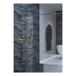 JTP Vos Round Fixed Shower Head - Various Colour/Diameter - Image 4