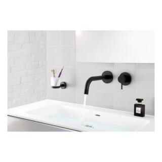 JTP Vos 2 Hole Wall Mounted Basin Mixer Tap - 200mm Spout Reach - Various Colour - Image 3