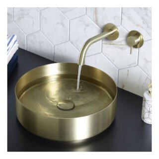 JTP Vos 2 Hole Wall Mounted Basin Mixer Tap - 250mm Spout Reach - Various Colour - Image 5