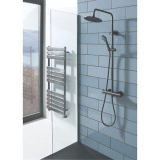 JTP Vos 2 Outlets Thermostatic Bar Valve With Adjustable Riser And Multifunction Shower Handle - Various Colour - Image 2
