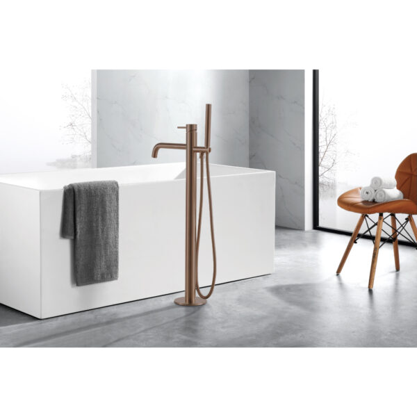 JTP Vos Floor Standing Bath Shower Mixer Tap With Kit - Various Colour - Image 7