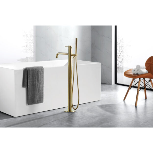 JTP Vos Floor Standing Bath Shower Mixer Tap With Kit - Various Colour - Image 8