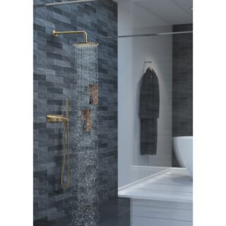 JTP Vos 2 Outlets Thermostatic Concealed Shower Valve With Attached Handset - Various Colour - Image 3