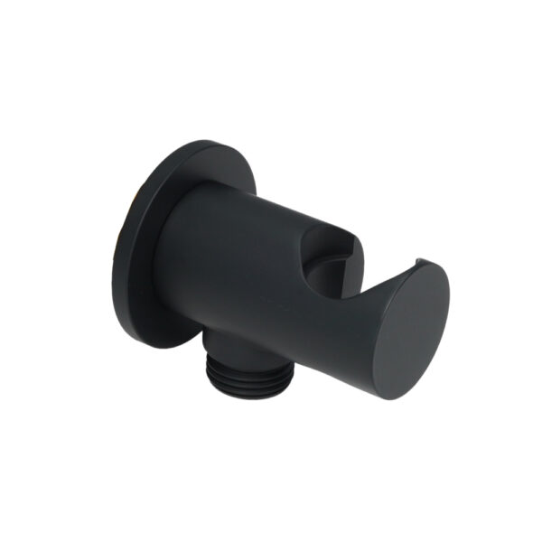 JTP Vos Water Outlet Elbow & Wall Support Matt Black