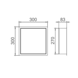 JTP Vos Shower Niche - Various Colour/Size - Image 2