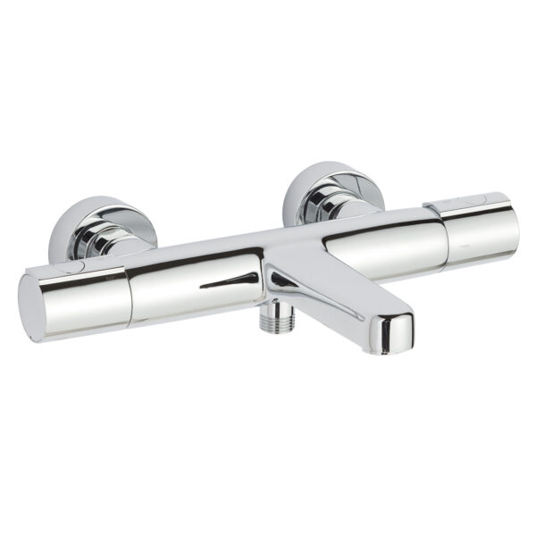 JTP Hugo Thermostatic Bath Shower Mixer Tap Without Kit Chrome