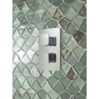 JTP Hix 2 Outlet 2 Handle Vertical Thermostatic Concealed Shower Valve - Various Colour - Image 3