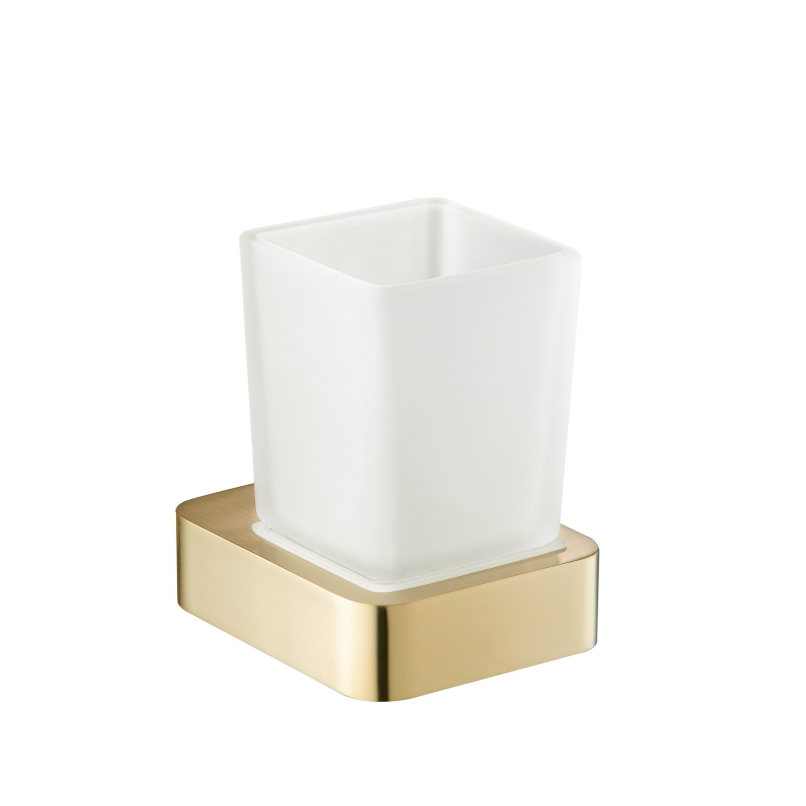 JTP Hix Wall Mounted Tumbler Holder – Various Colour - Brushed Brass