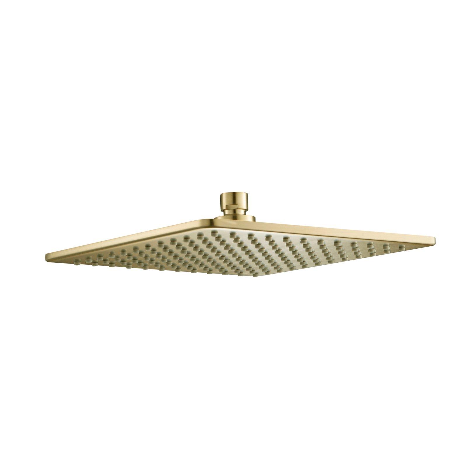 JTP Hix Square Fixed Shower Head – 250mm X 250mm – Various Colour - Brushed Brass