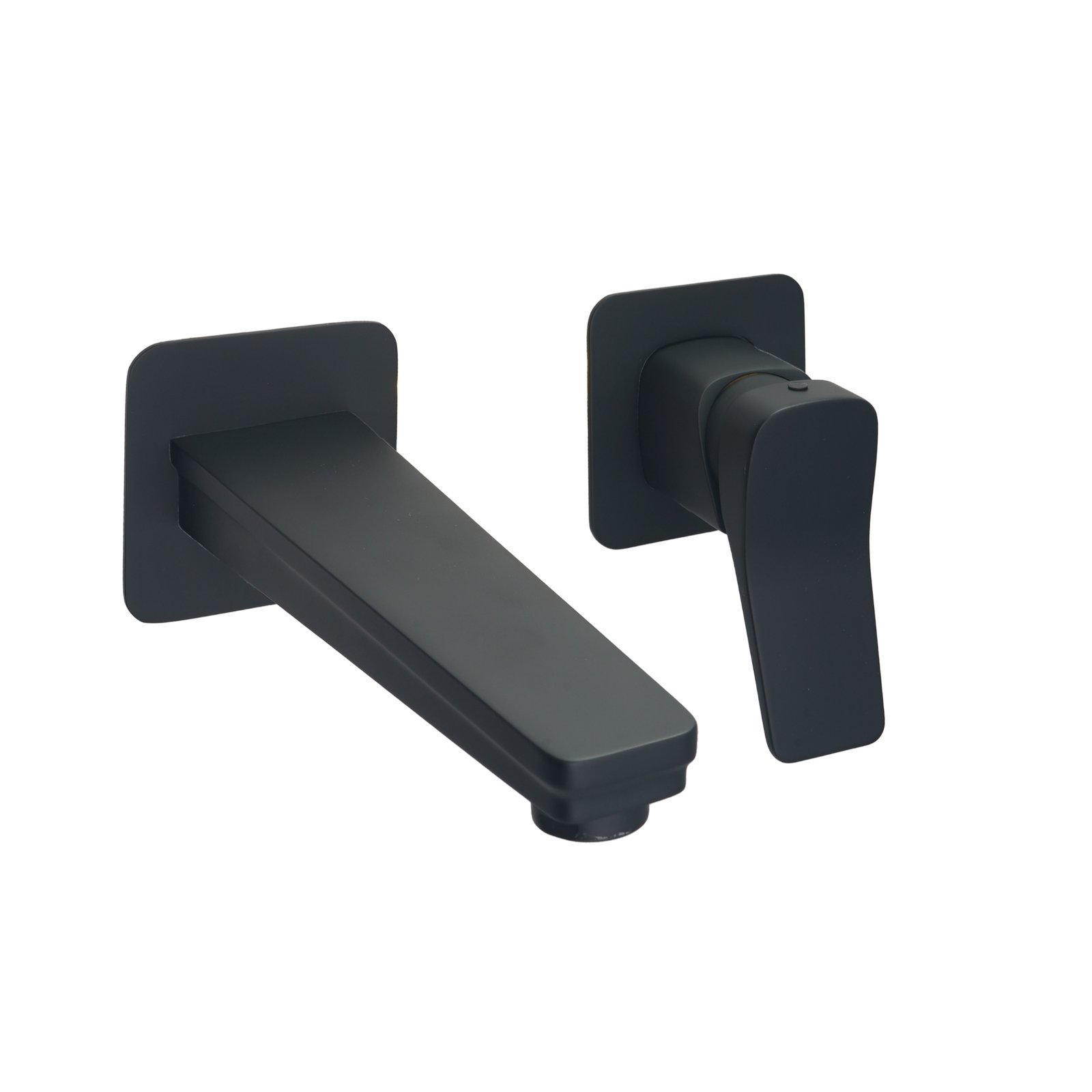JTP Hix Wall Mounted Single Lever Basin Mixer Tap – Various Colour - Matt Black