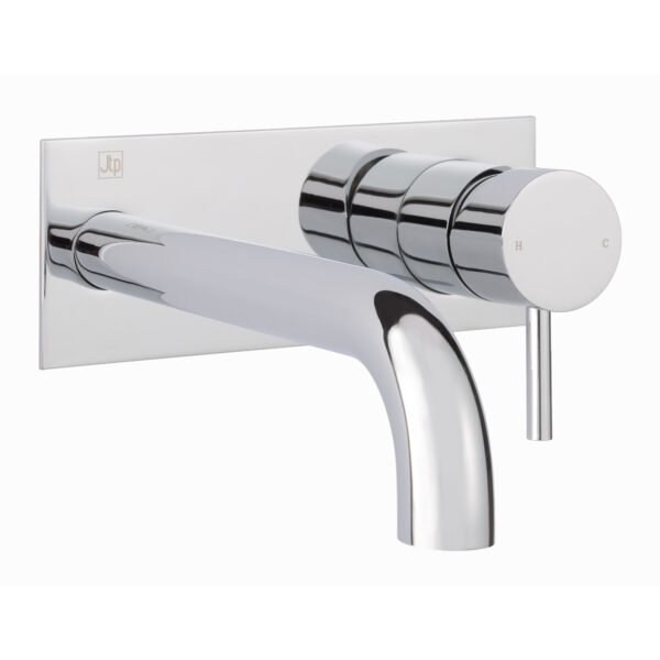 JTP Florence Wall Mounted Basin Mixer Tap & Back Plate Chrome