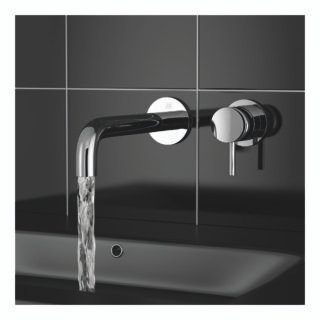 JTP Florence Wall Mounted Basin Mixer Tap & Spout Chrome - Image 3