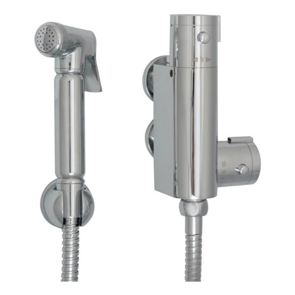 JTP Douche Kit Complete & Vertical Thermostatic Bar Valve Chrome