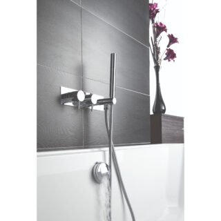 JTP Florence 2 Outlet Thermostatic Concealed Shower Valve & Handset Chrome - Image 3