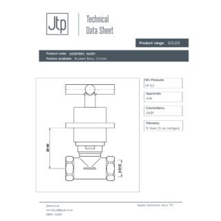 JTP Solex Wall Mounted Side Valves (Pair) - Various Colour - Image 2