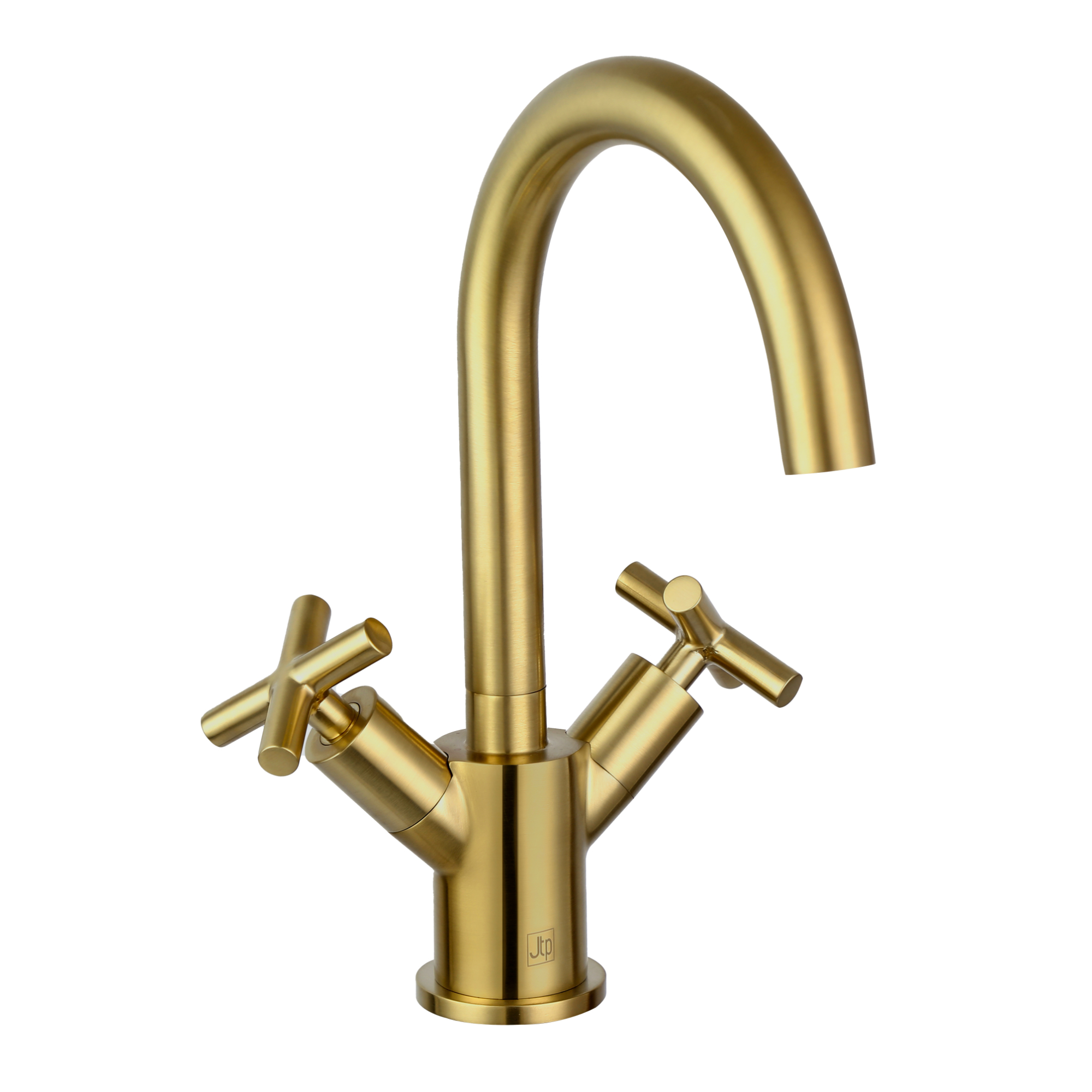 JTP Solex Mono Basin Mixer Tap Swivel Spout Without Waste – Various Colour - Brushed Brass