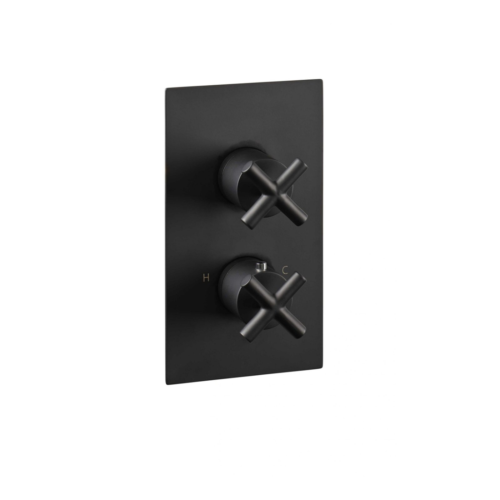 JTP Solex 2 Outlet Thermostatic Concealed Shower Valve – Various Colour - Matt Black