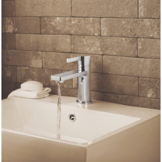 JTP Hugo Deck Mounted Basin Mixer Tap Chrome - Image 3