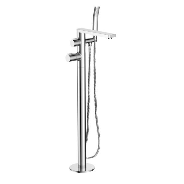 JTP Hugo Thermostatic Freestanding Bath Shower Mixer Tap & Kit Chrome