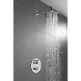 JTP Hugo 1 Outlet Thermostatic Concealed Shower Valve Chrome - Image 3
