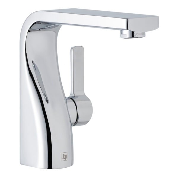 JTP Curve Single Lever Basin Mixer Tap Chrome