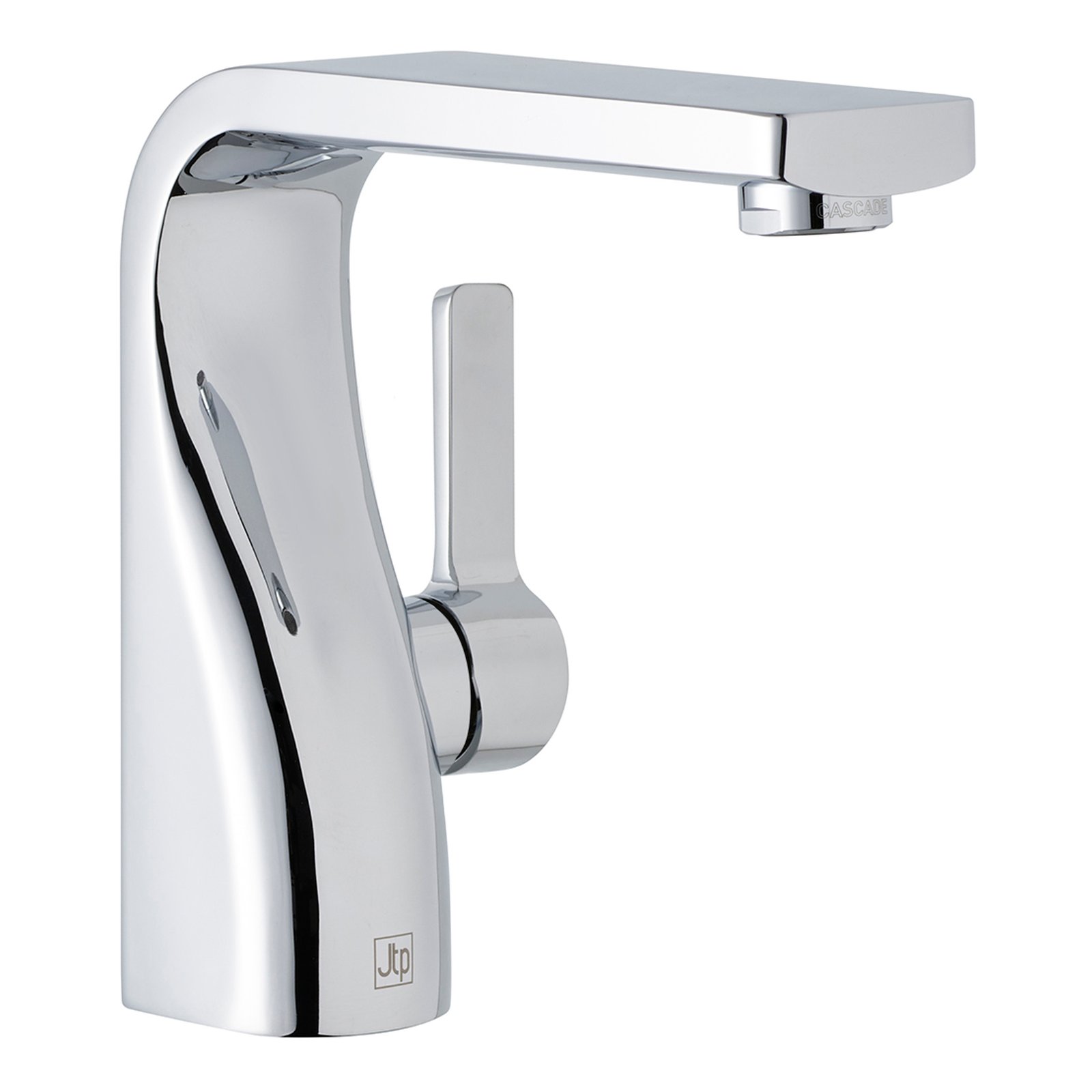 JTP Curve Single Lever Basin Mixer Tap Chrome