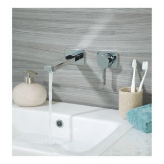JTP Curve 2 Hole Wall Mounted Basin Mixer Tap Chrome - Image 3