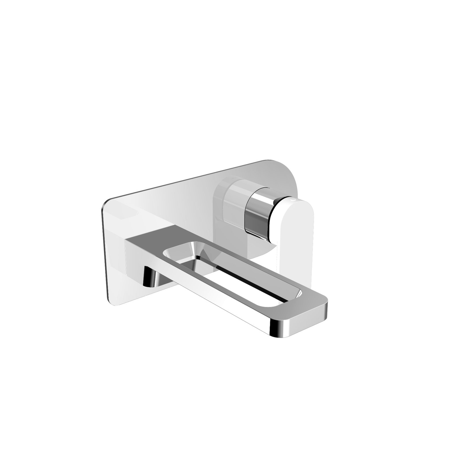 JTP Axel Wall Mounted Single Lever Basin Mixer Tap – Various Colour - Chrome/Matt White