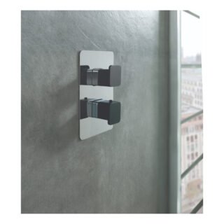 JTP Axel 1 Outlet Thermostatic Concealed Shower Valve/Matt Black - Various Colour - Image 3