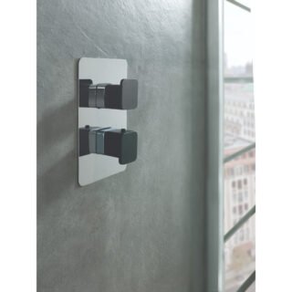 JTP Axel 2 Outlet Thermostatic Concealed Shower Valve/Matt Black - Various Colour - Image 3