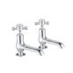 JTP Grosvenor Long Nose Crosshead Basin Taps Pair - Various Colour