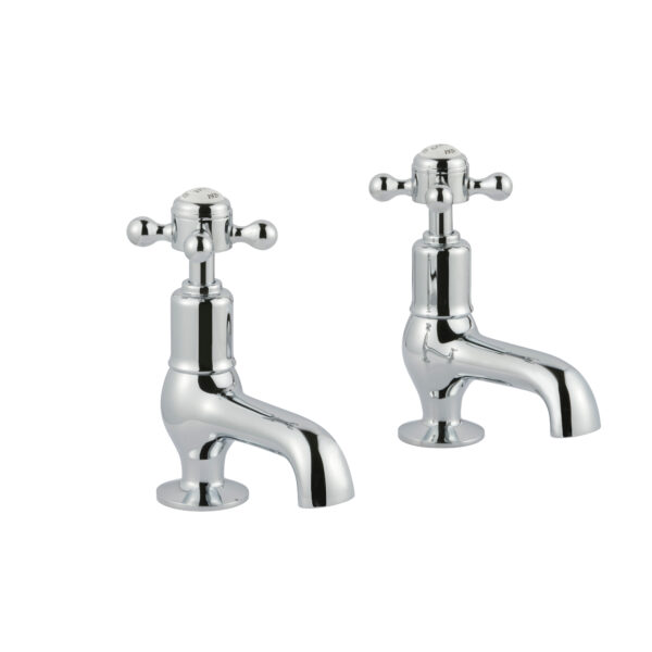 JTP Grosvenor Cloakroom Crosshead Basin Taps Pair - Various Colour