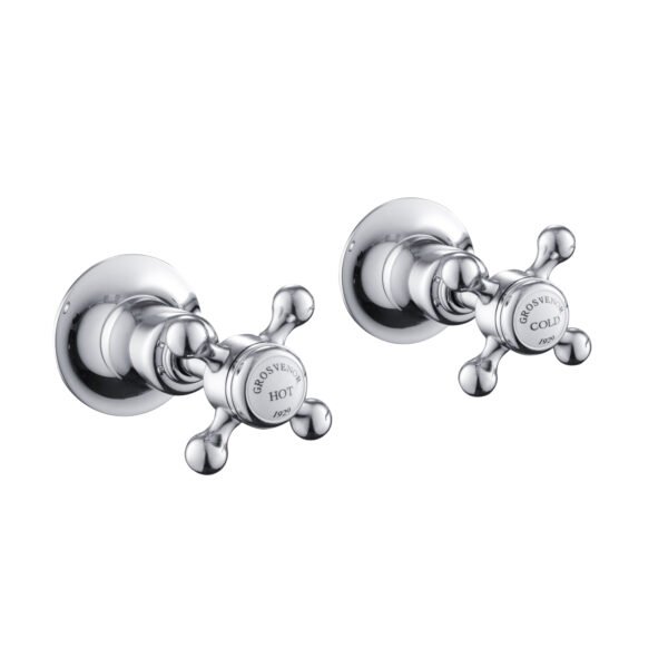 JTP Grosvenor Crosshead Wall Valves Pair - Various Colour
