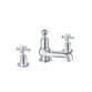 JTP Grosvenor 3 Hole Deck Mounted Crosshead Basin Mixer Tap - Various Colour