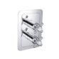 JTP Grosvenor 1 Outlet Crosshead Thermostatic Concealed Shower Valve - Various Colour