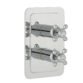 JTP Grosvenor 2 Outlet Crosshead Thermostatic Concealed Shower Valve - Various Colour