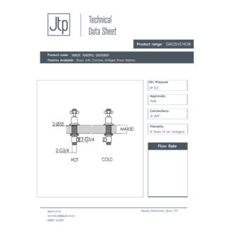 JTP Grosvenor Crosshead Panel Valves Pair - Various Colour - Image 2