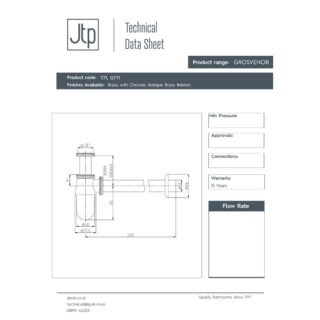 JTP Traditional Bottle Trap Extension Pipe - Various Colour - Image 2