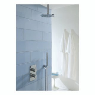 JTP Amore 3 Outlet 2 Handle Thermostatic Concealed Shower Valve Chrome - Image 4