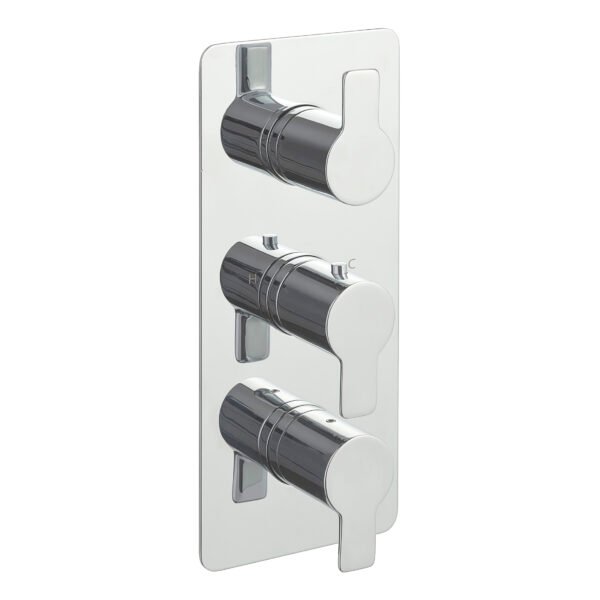 JTP Amore 3 Outlets 3 Handle Thermostatic Concealed Shower Valve Chrome