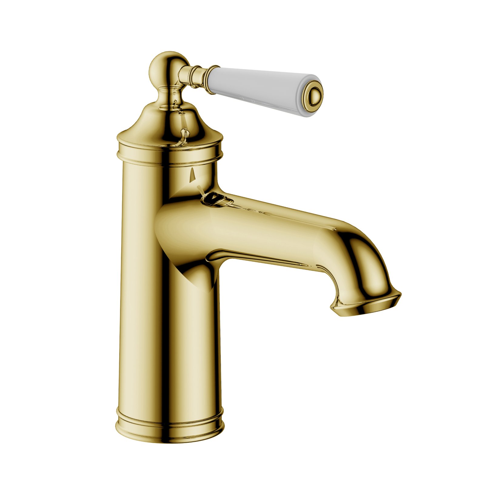 JTP Grosvenor Basin Mixer Tap With Click Clack Waste – Various Colour - Antique Brass