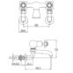 JTP Grosvenor Lever Wall Mounted Bath Filler Tap - Various Colour - Image 2