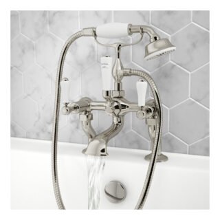 JTP Grosvenor Lever Deck Mounted Bath Shower Mixer Tap With Kit - Various Colour - Image 3