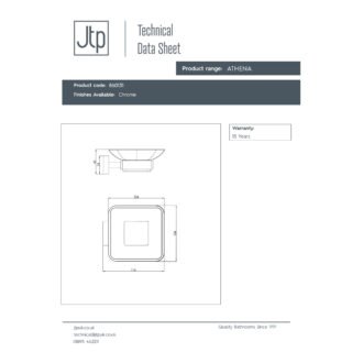 JTP Athena Soap Dish Chrome - Image 2