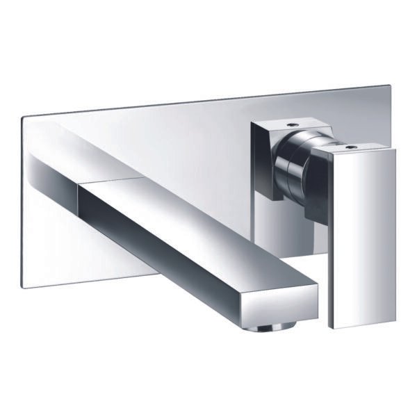 JTP Athena 2 Hole Wall Mounted Basin Mixer Tap Chrome