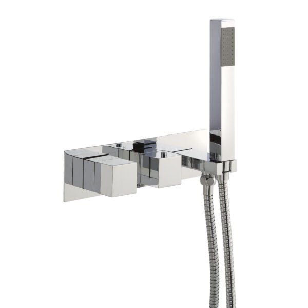 JTP Athena 2 Outlet Thermostatic Concealed Shower Valve & Handset Chrome