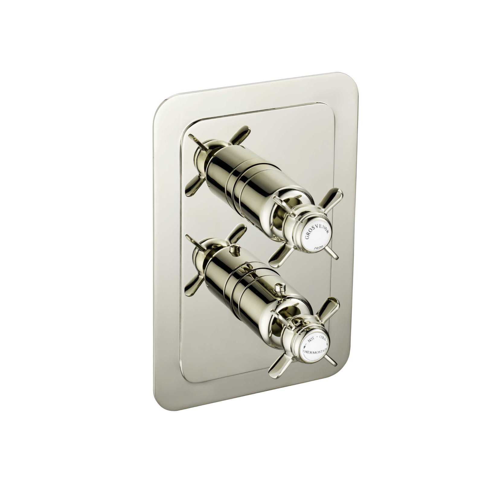 JTP Grosvenor 1 Outlet Pinch Thermostatic Concealed Shower Valve – Various Colour - Nickel